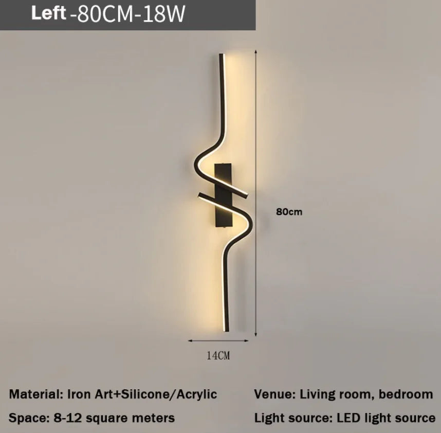 Contemporary Black Minimalist Wall Lamp – Stylish Home Lighting