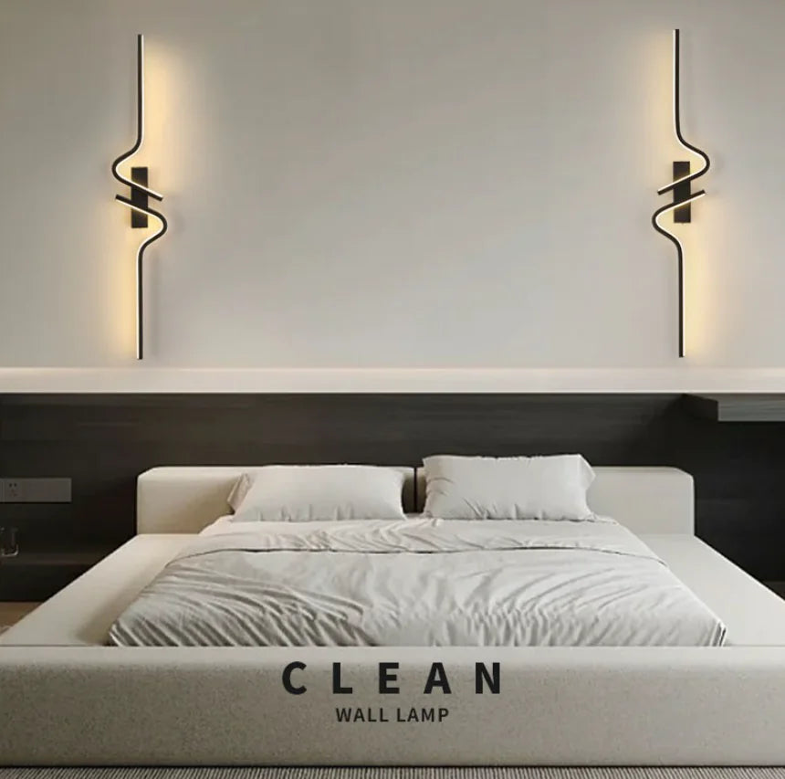 Contemporary Black Minimalist Wall Lamp – Stylish Home Lighting